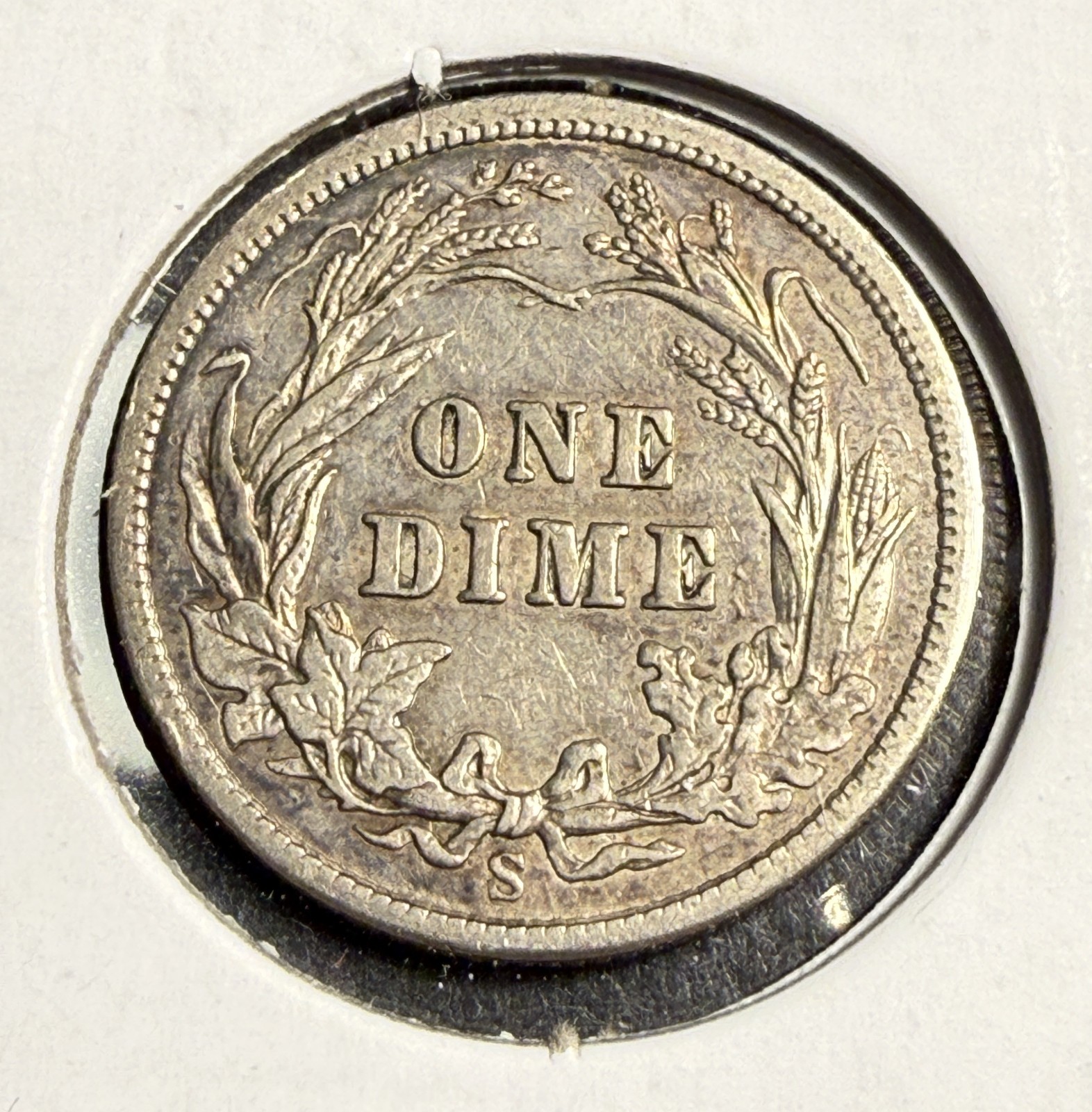 1905-S Barber Dime, AU (15694)