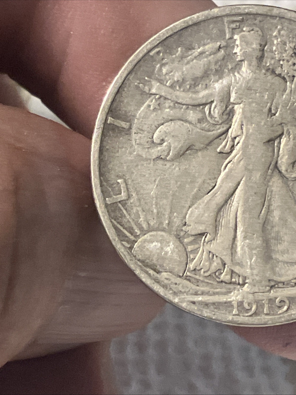 1919 d walking liberty half dollar