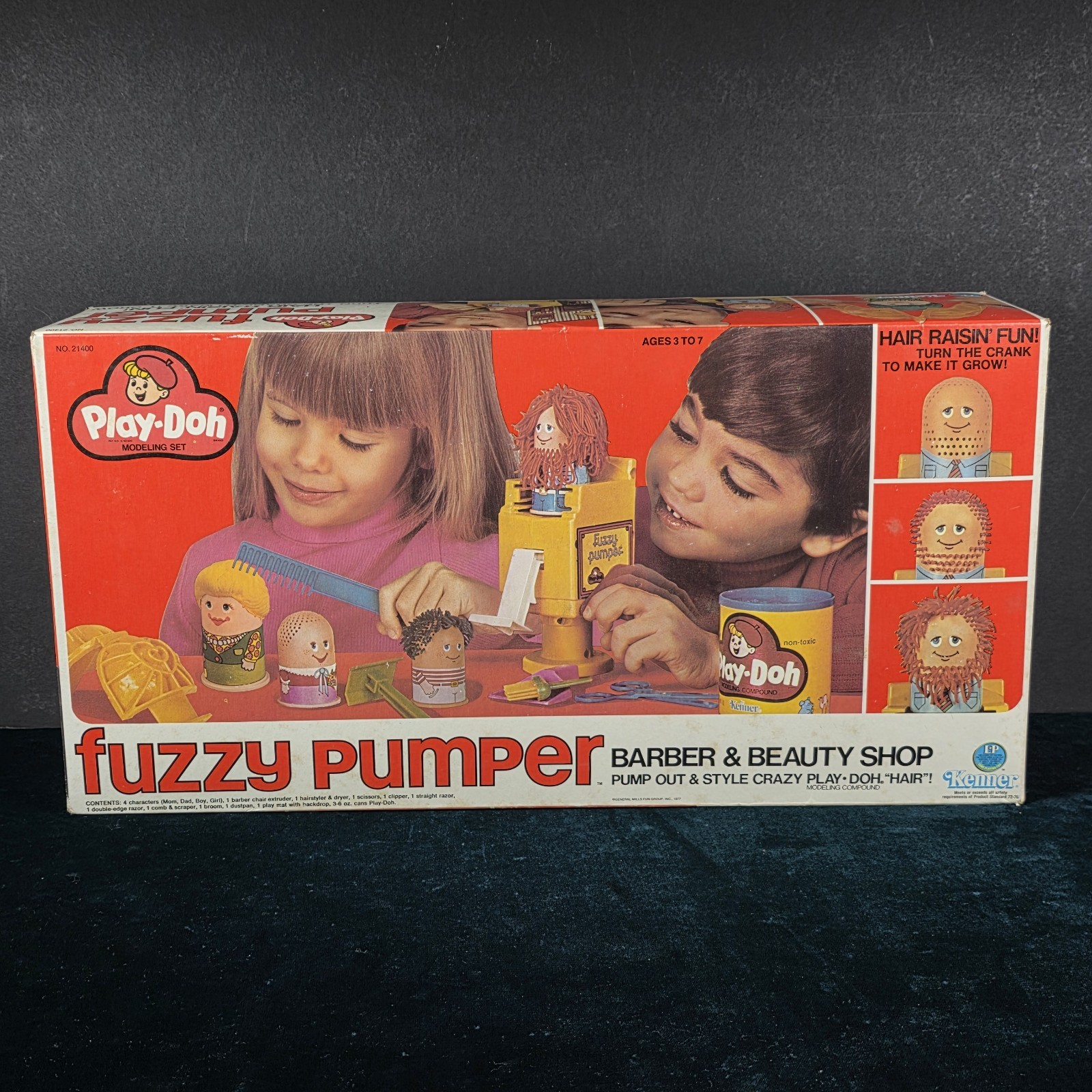 Play-Doh Fuzzy Pumper Barber Beauty Shop 1977 Kenner Sealed Vintage No. 21400