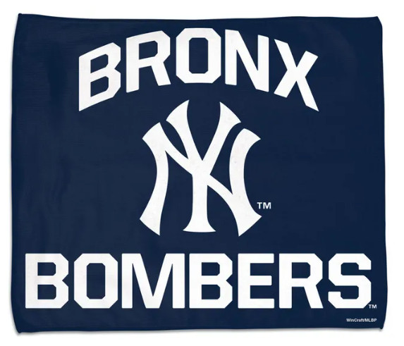 MLB Baseball New York Yankees "Bronx Bombers" Sports/Rally Fan Towel 15" x 18"