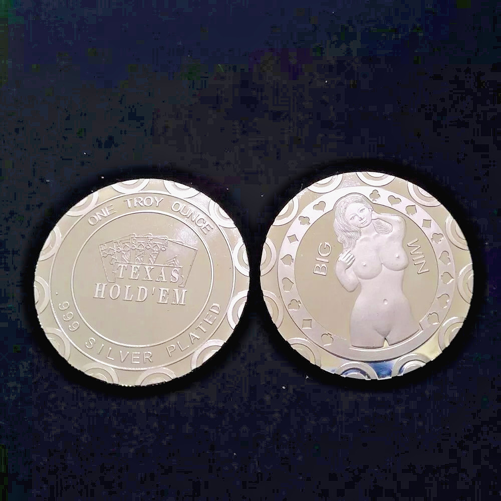 Sexy Texas Hold`m Big Win Challenger Coin (SHIPPED FROM USA)