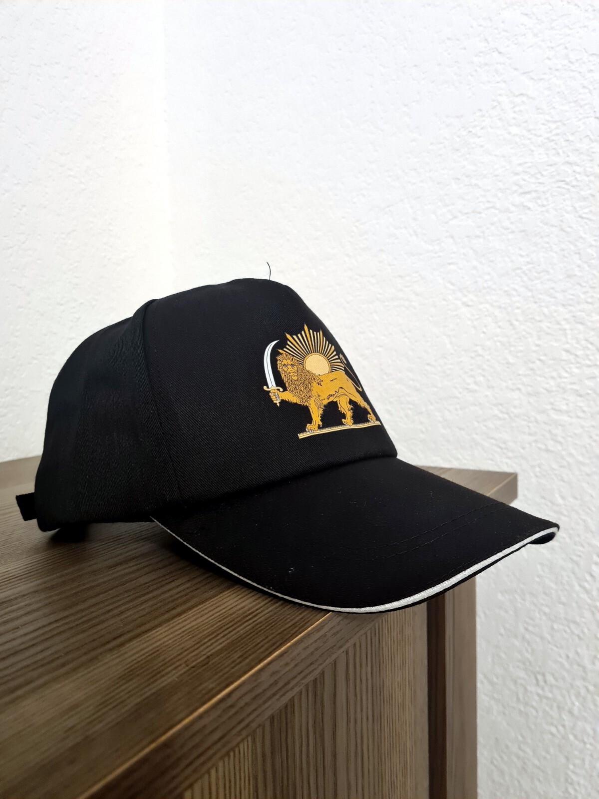 cap unisex SHORO KHORSHID Kingdom of IRAN blue, black , white کلاه شیروخورشید