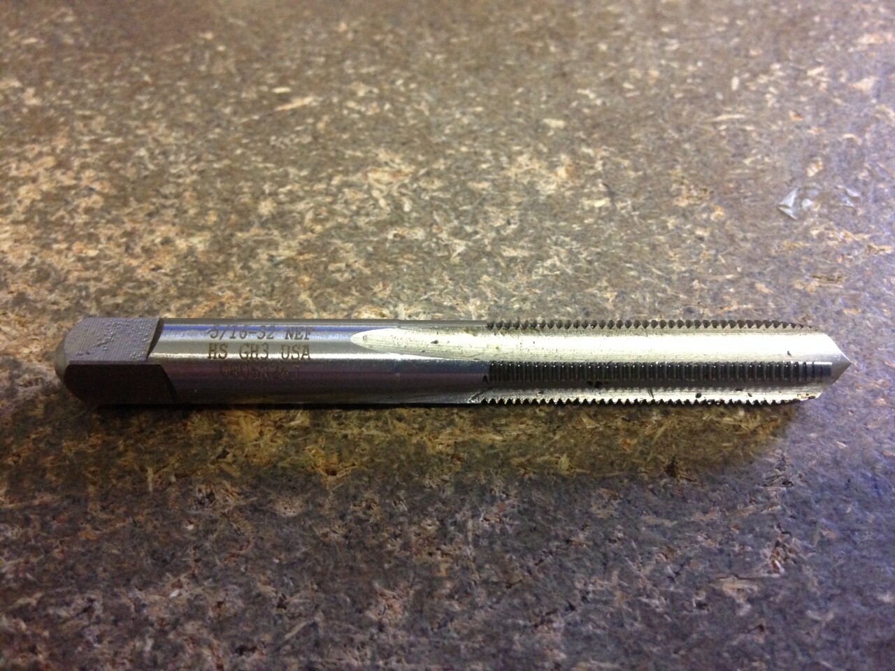 5/16"-32 GH3 HIGH SPEED STEEL  4 FLUTE PLUG TAP MADE IN USA