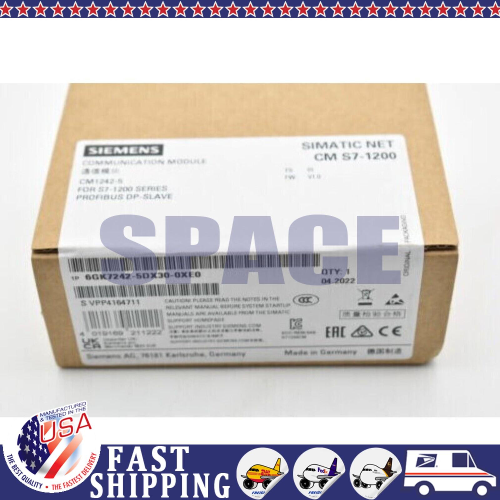 New Siemens 6GK7242-5DX30-0XE0 communications CM 1242-5 6GK7 242-5DX30-0XE0