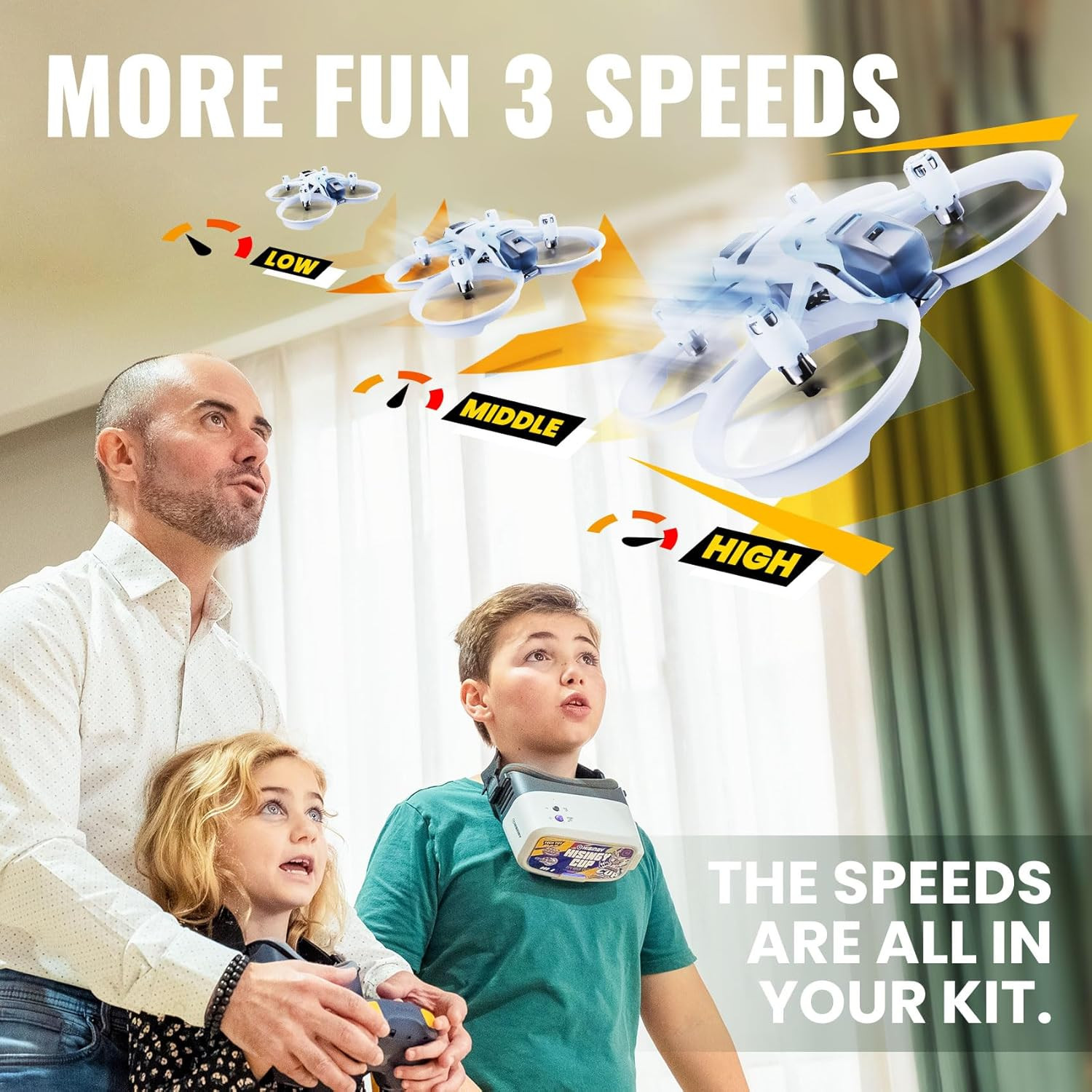 Firefly EX Tiny Drones for Kids, Mini Micro Nano Indoor RC Quadcopter for Age 10