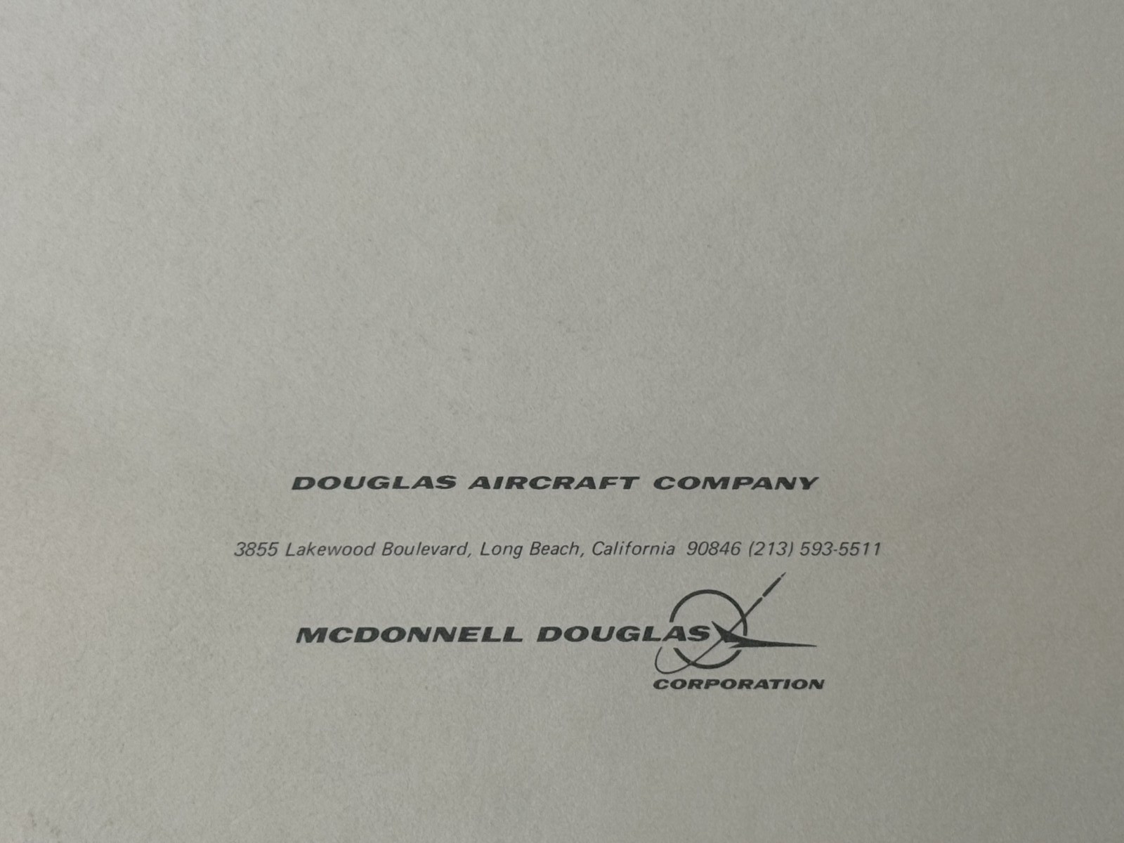 McDonnell Douglas DC-9 Jet Component Description & Location List MD-80 Manual