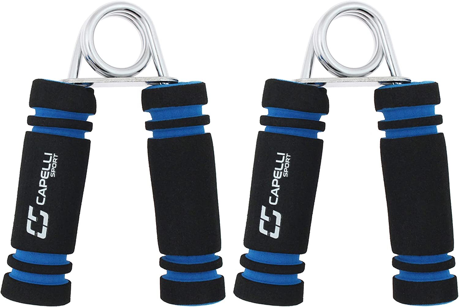 Capelli Sport Hand Grips,Finger Exerciser with Foam Padded Handles, Medium/Heavy