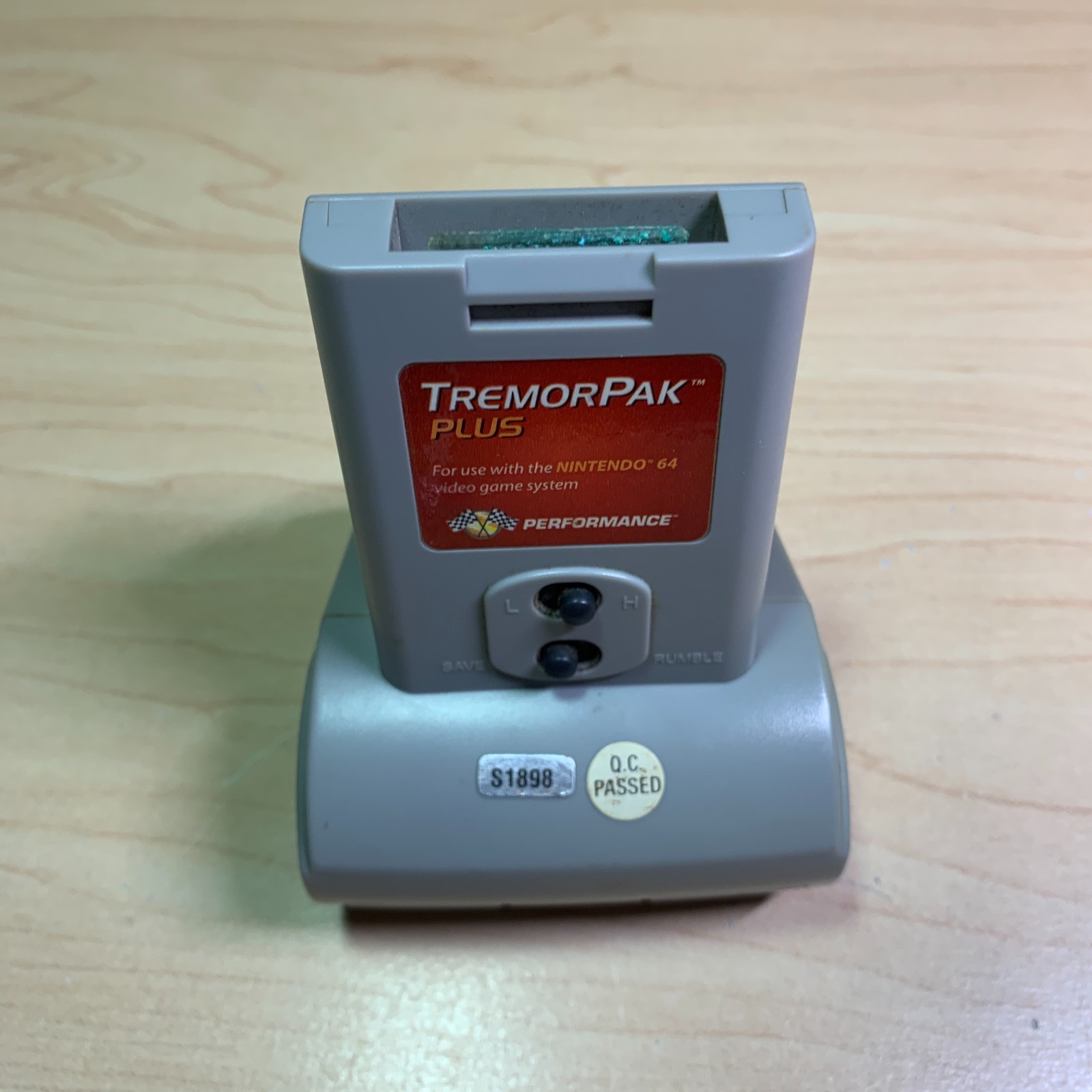 Performance N64 TremorPak Plus P-385 Rumble Pak As Is for Parts