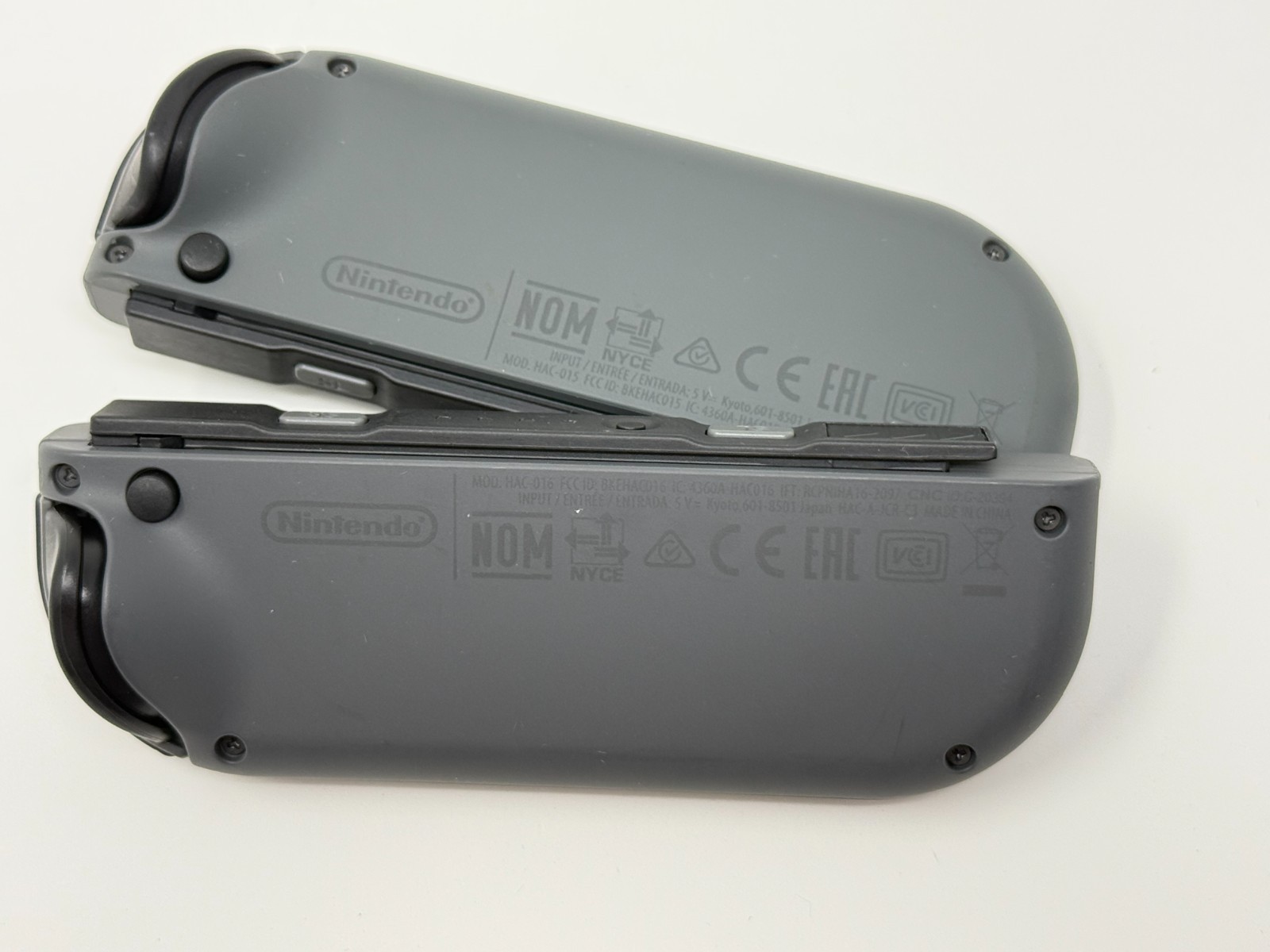 Genuine Original Nintendo Switch Joy Con Controller w/ Straps-No Box - Gray/Grey