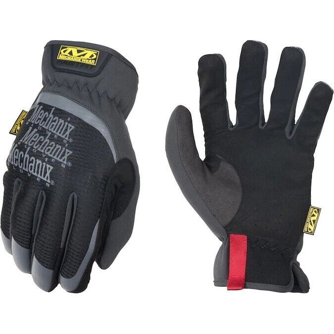 Men's MECHANIX WEAR FASTFIT Syn Leat Multipurpose Gloves, Black/Gray Multi Sizes