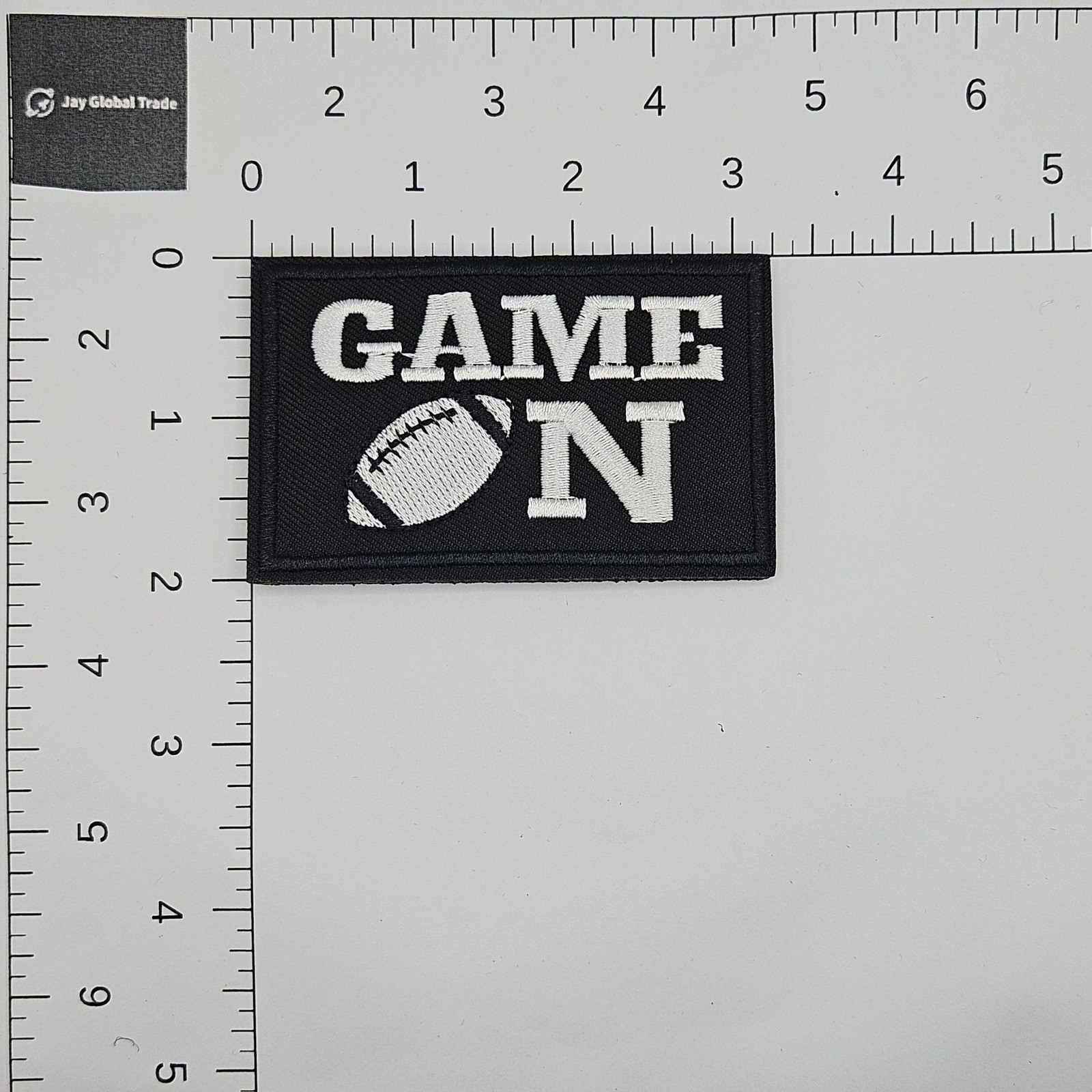Game On Football Tactical Patch Hook and Loop Embroidered Morale Patch