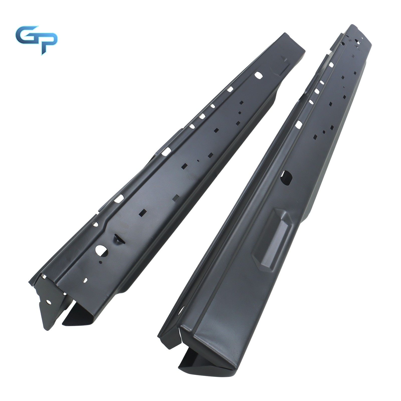 1Pair Rocker Panel Black Steel For Ford Ranger 2Dr Extended Cab 1993-2011
