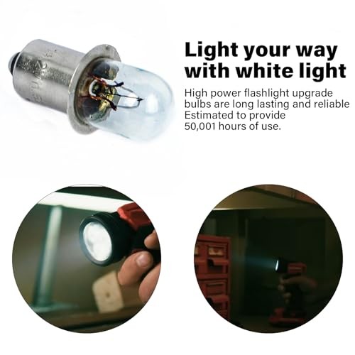 CVILL Xenon Bulb 19 Volt Bulb Flashlight/Work Light for Craftsman（5 pack