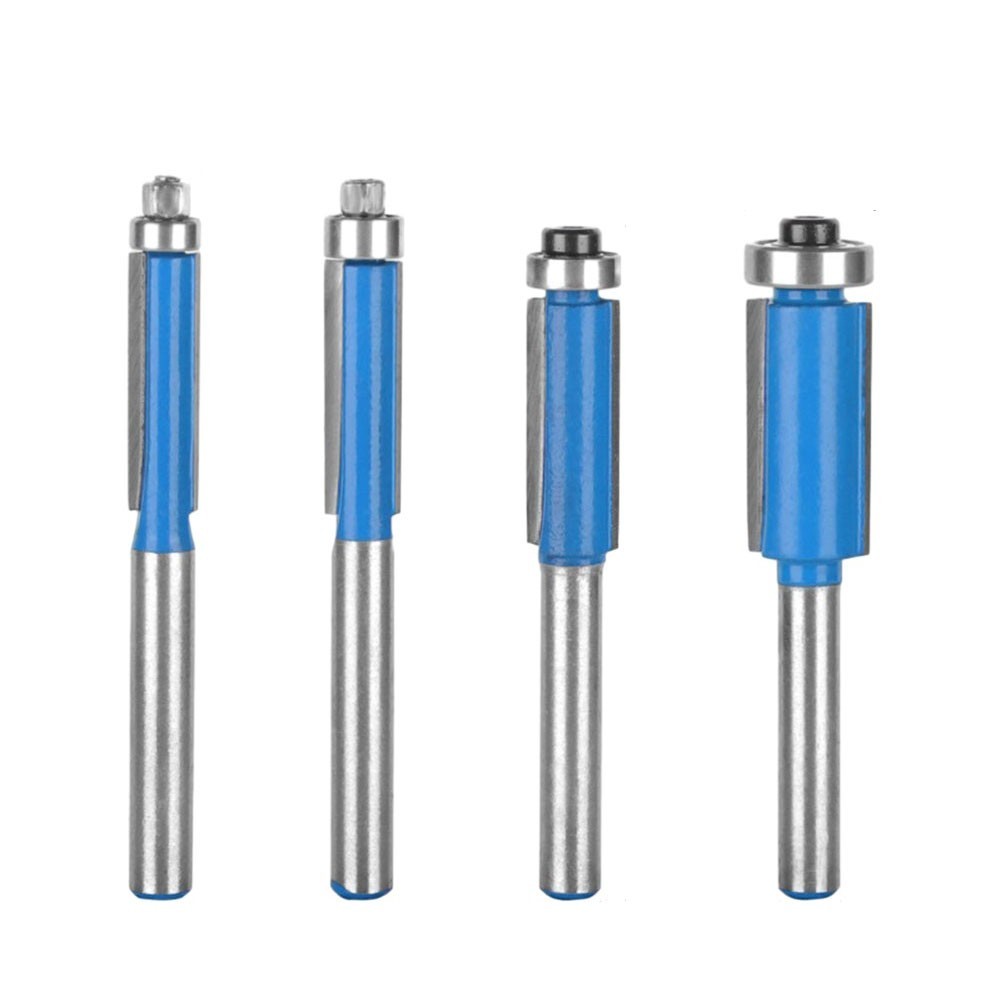 Smooth cut 6mm Shank Milling Cutter Flush Trim Router Bit with Bearing