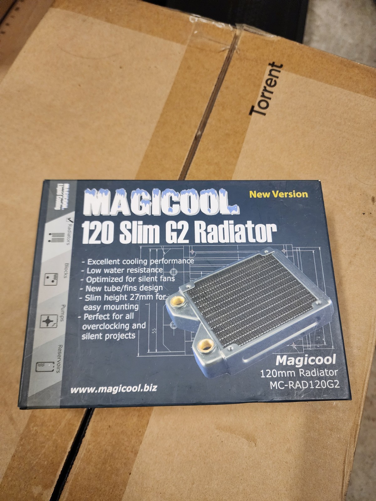 Magicool 120 G2 Slim 120mm White Radiator - Brand New