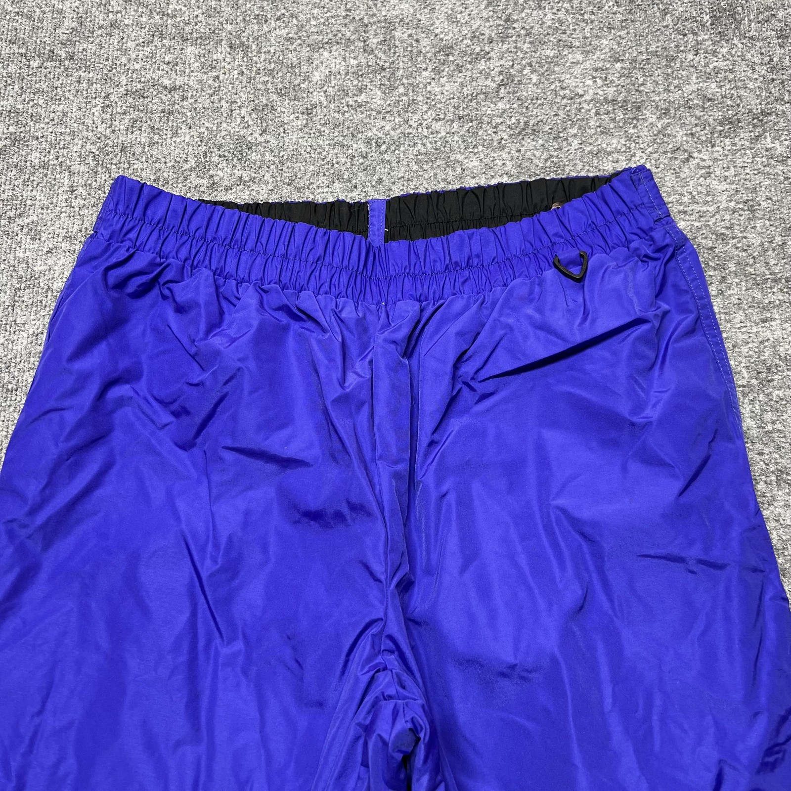 Columbia Snow Pants Mens Large Blue Ski Shell Elastic Waist Pull On Pockets
