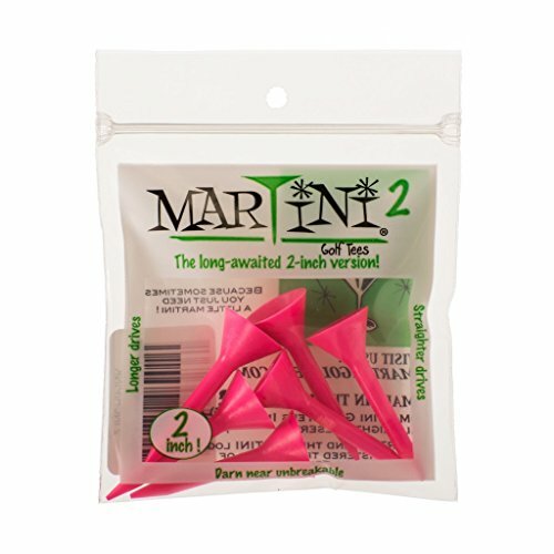 Martini 2 inch Golf Tees - Pink (6 Tees)