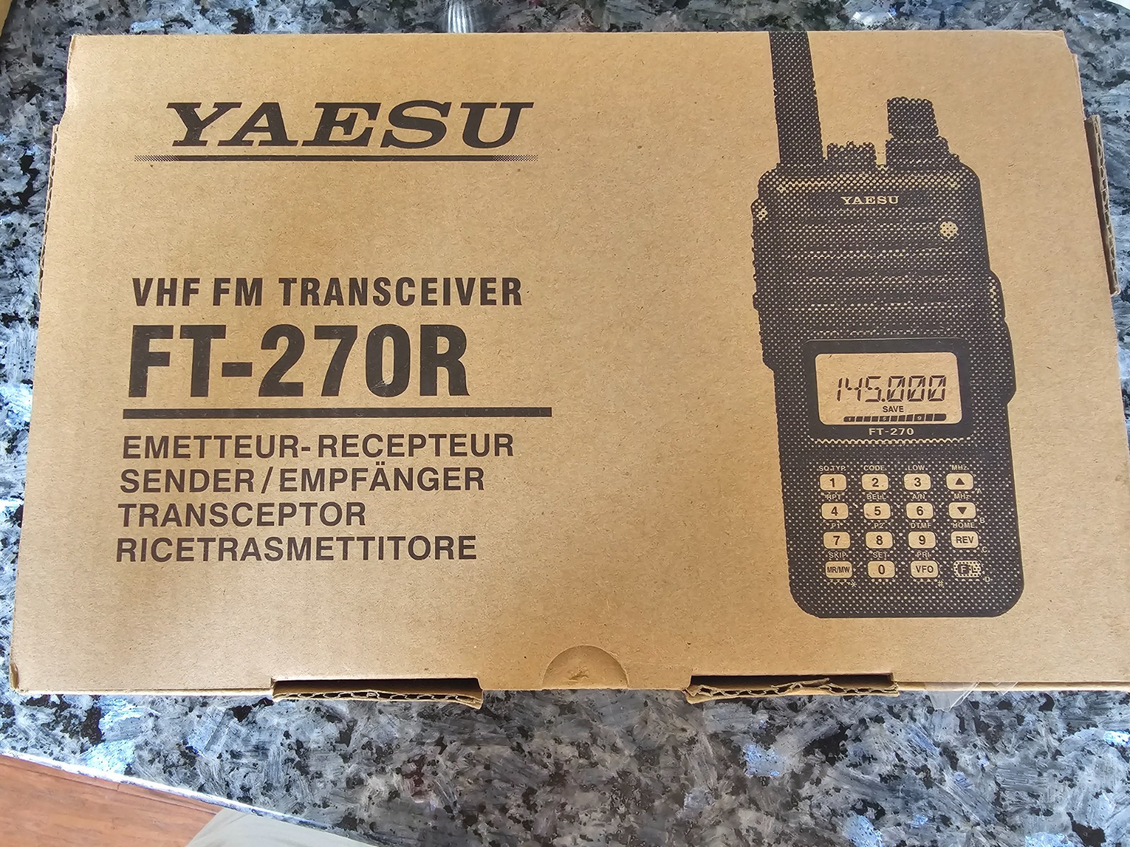 Yaesu FT-270R Ham Radio VHF FM Handheld Transceiver New Old Stock (no manual)