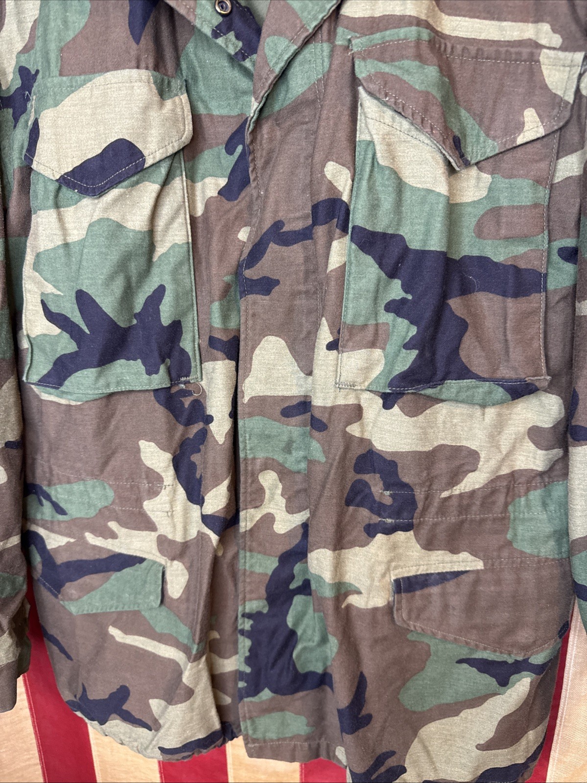 Medium Regular - US Army BDU Field Jacket Coat Cold Weather Camo B949