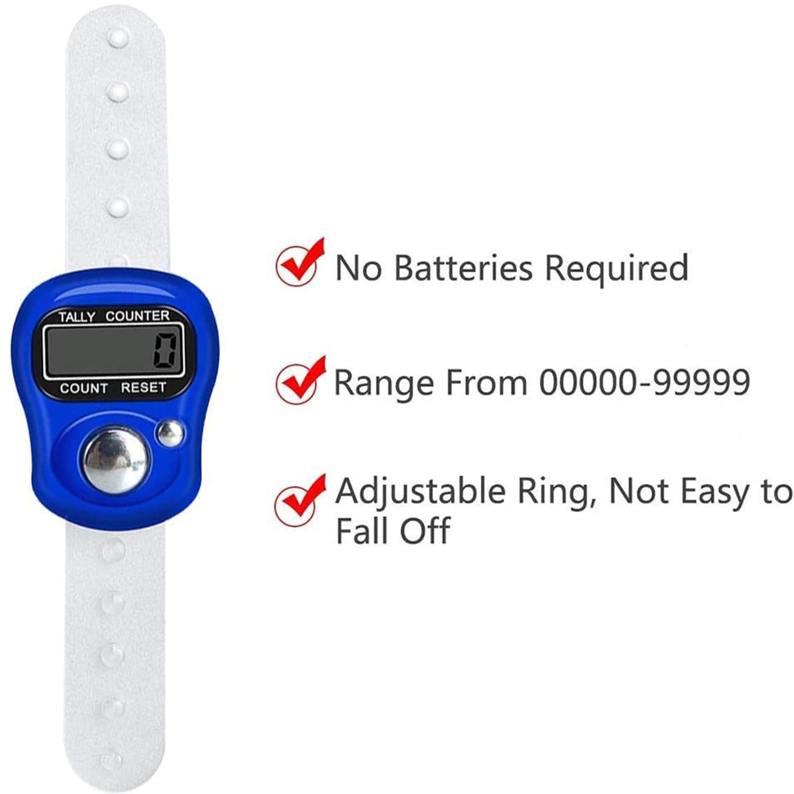 Electronic Finger Counter,4-Pack Case Resettable 5 Digit LCD Electronic Digit...