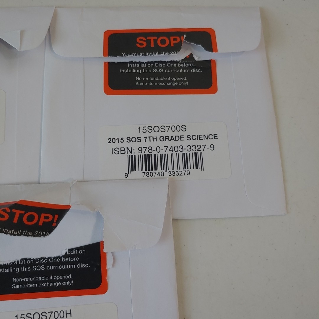 Switched on Schoolhouse, 7th grade 5 subject complete USB Install Needed
