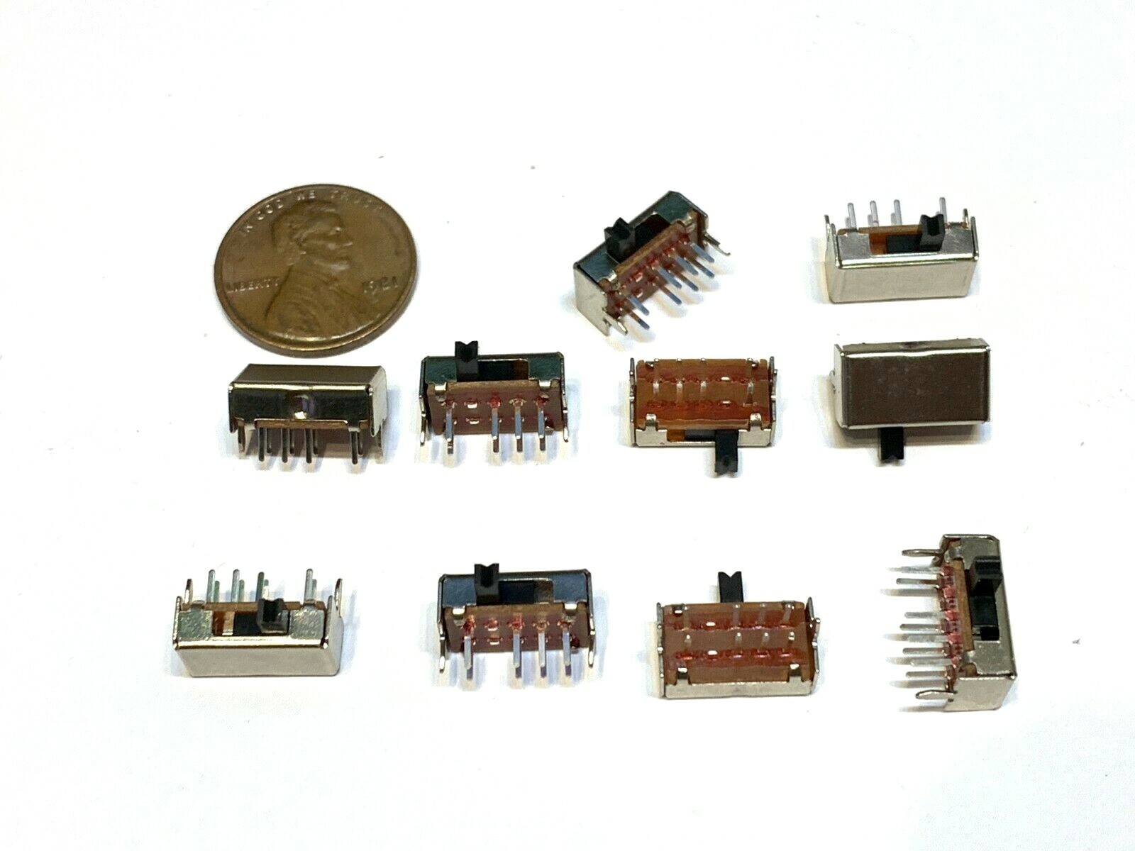 10 Piece 2P3T SK-23D07 3 position 8 Pin Slide switch SWITCHES Tactile PCB