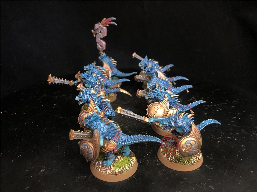 Warhammer AOS DPS painted Lizardmen Seraphon Saurus Warriors SK7649
