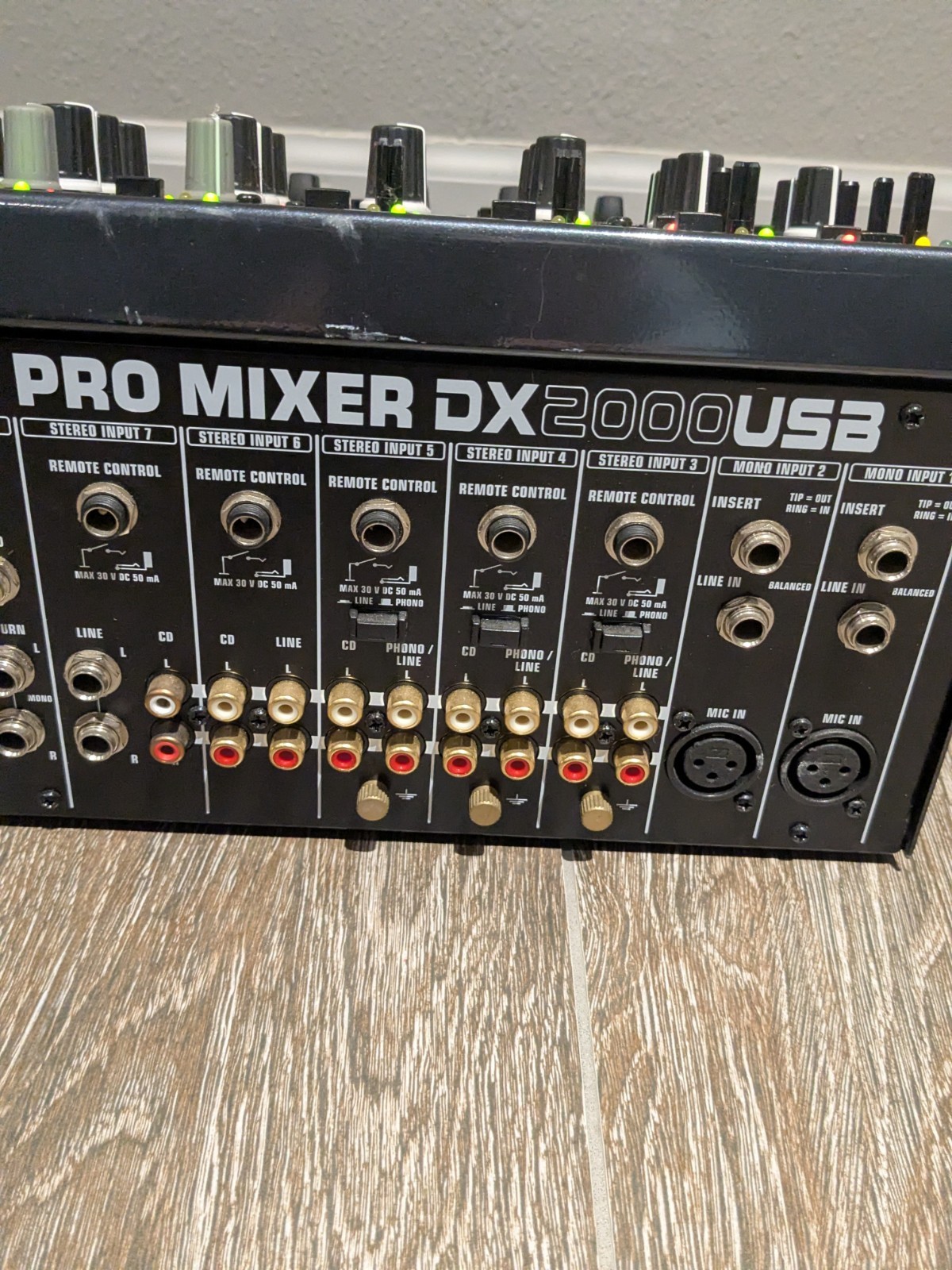 Behringer Pro Mixer DX2000USB 7-channel DJ Mixer Untested As Is 🔥🔥🔥