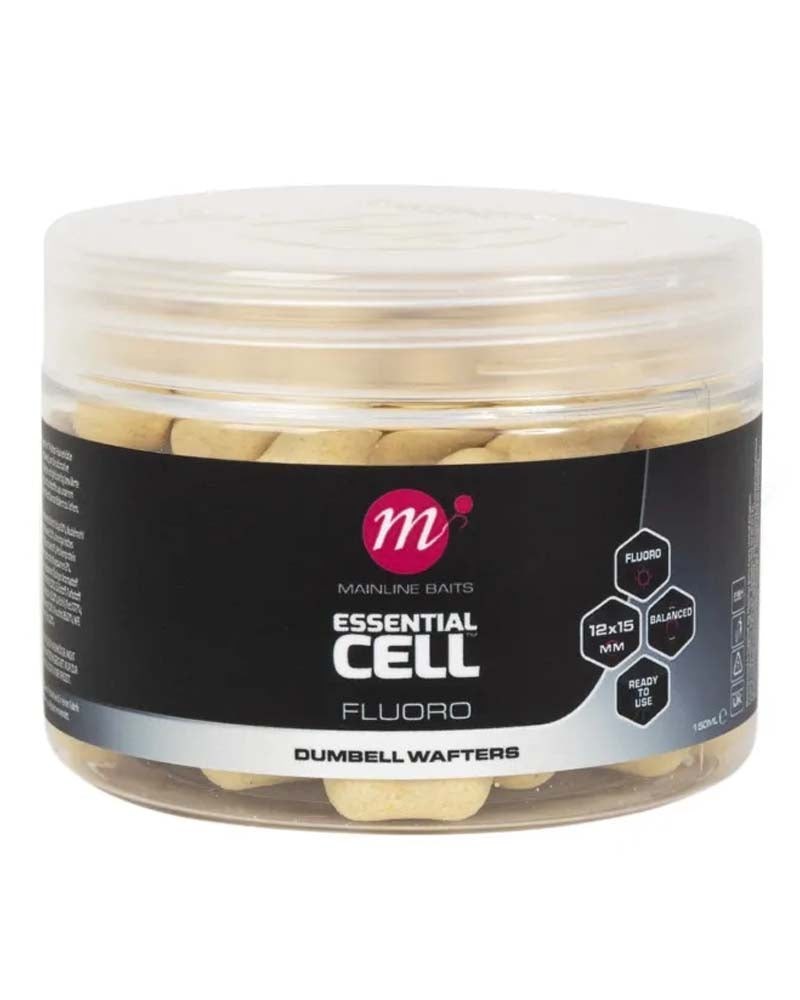 Boilies Essentials Cell Fluoro Dumbell Wafters Mainline