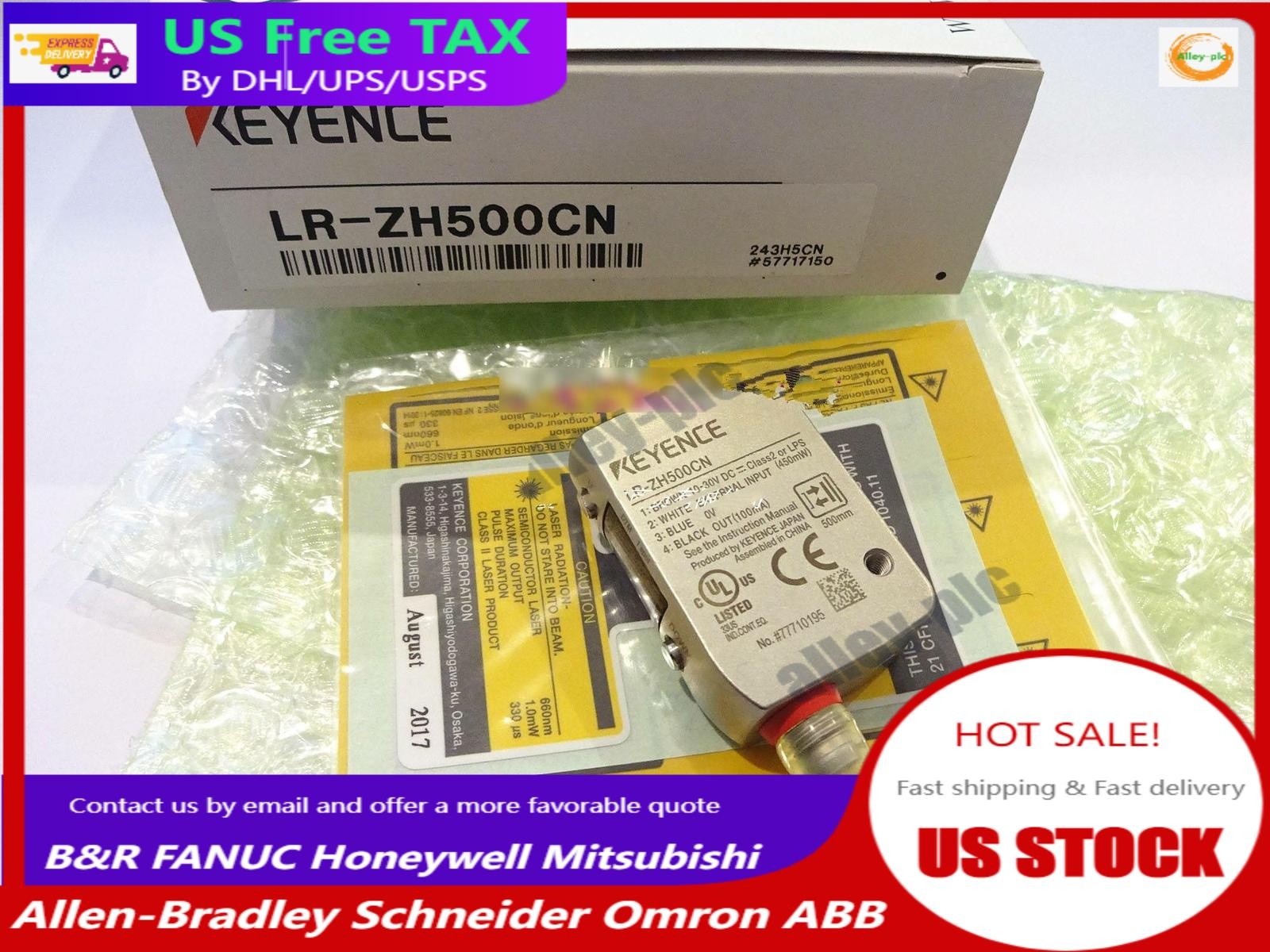 Keyence LR-ZH500CN Laser Sensor LRZH500CN New US Free TAX 1PC  US Free TAX