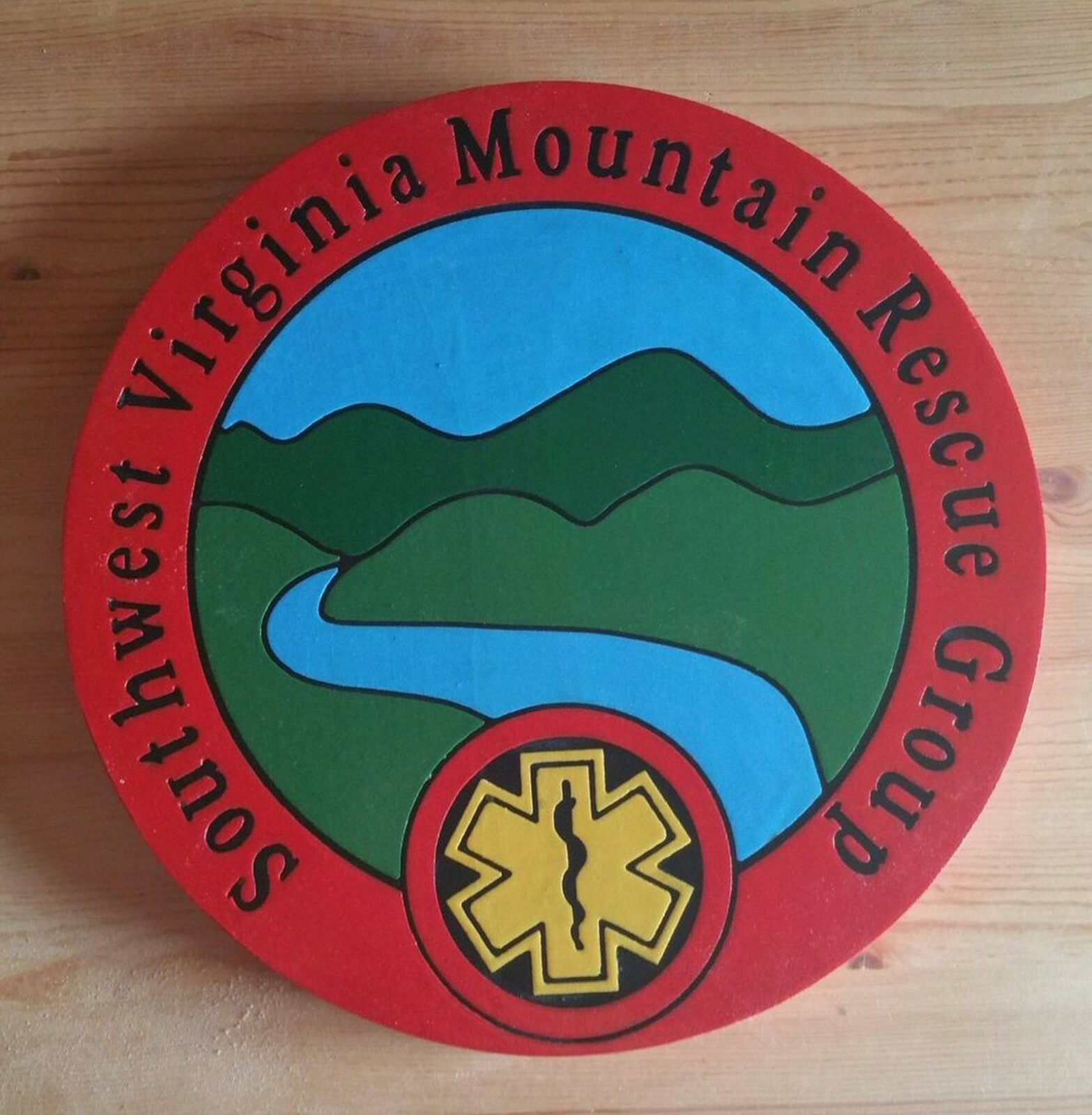 Fire Department Virginia Mountain Rescue 3D routed plaque wood sign Custom