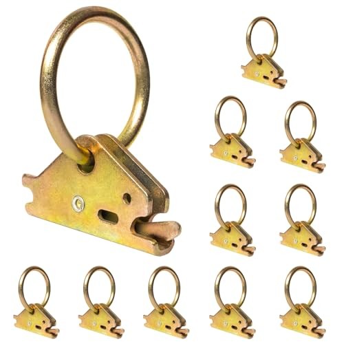 10PCS Heavy Duty E-Track Tie Down O Ring E-Track Ring for 10PCS E-track O Ring