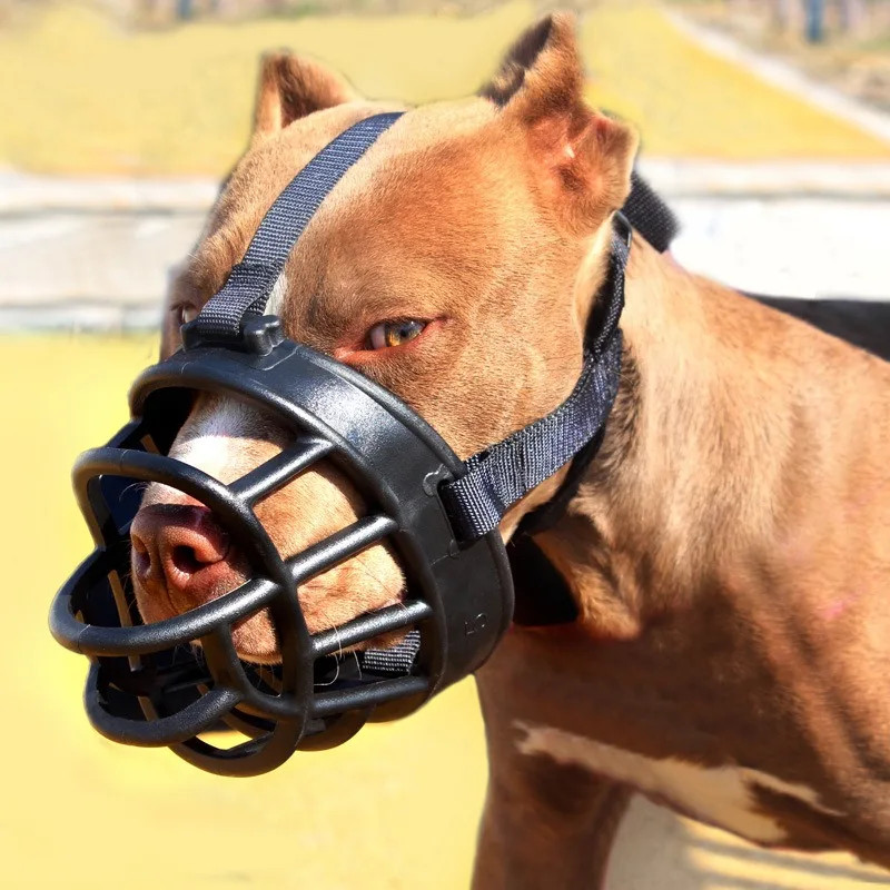 Soft Silicone Pet Dog Muzzle Anti-biting Stop Barking Chewing Mask Adjusting Pet