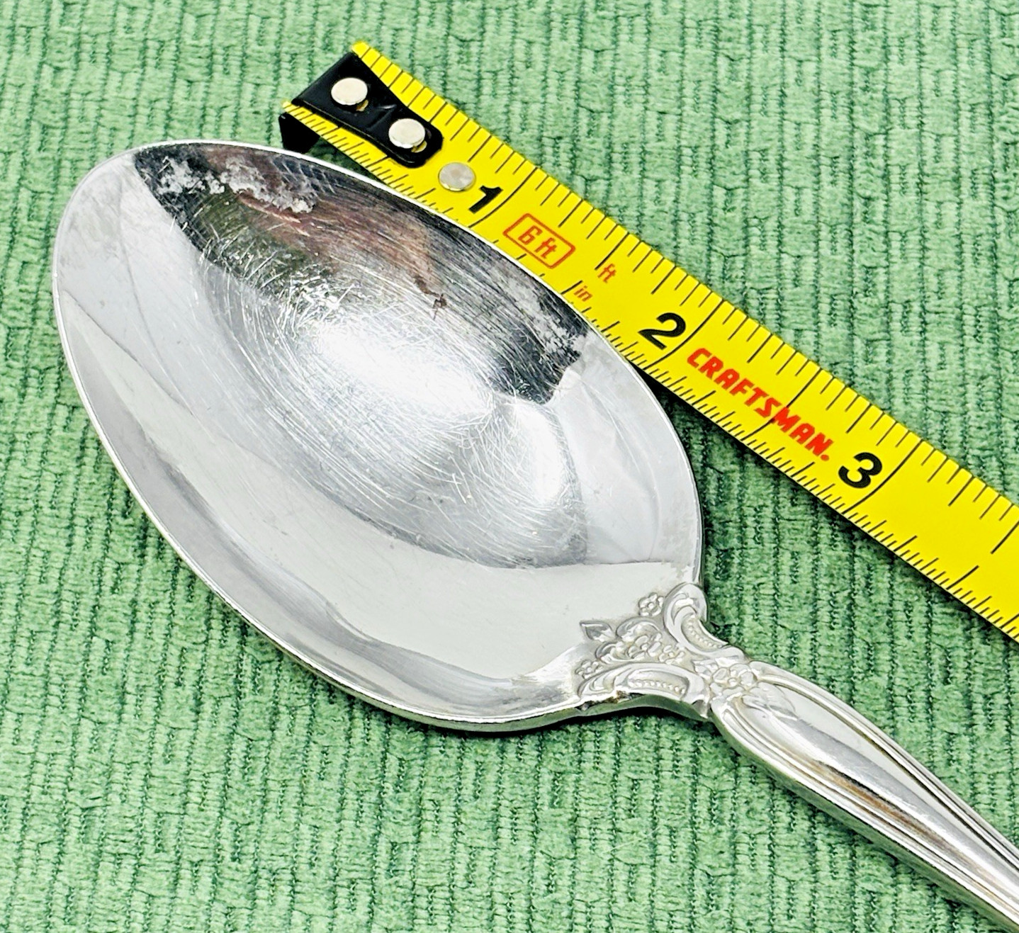 Oneida Michelangelo Heirloom Cube 8.25" Serving Spoon Stainless Flatware