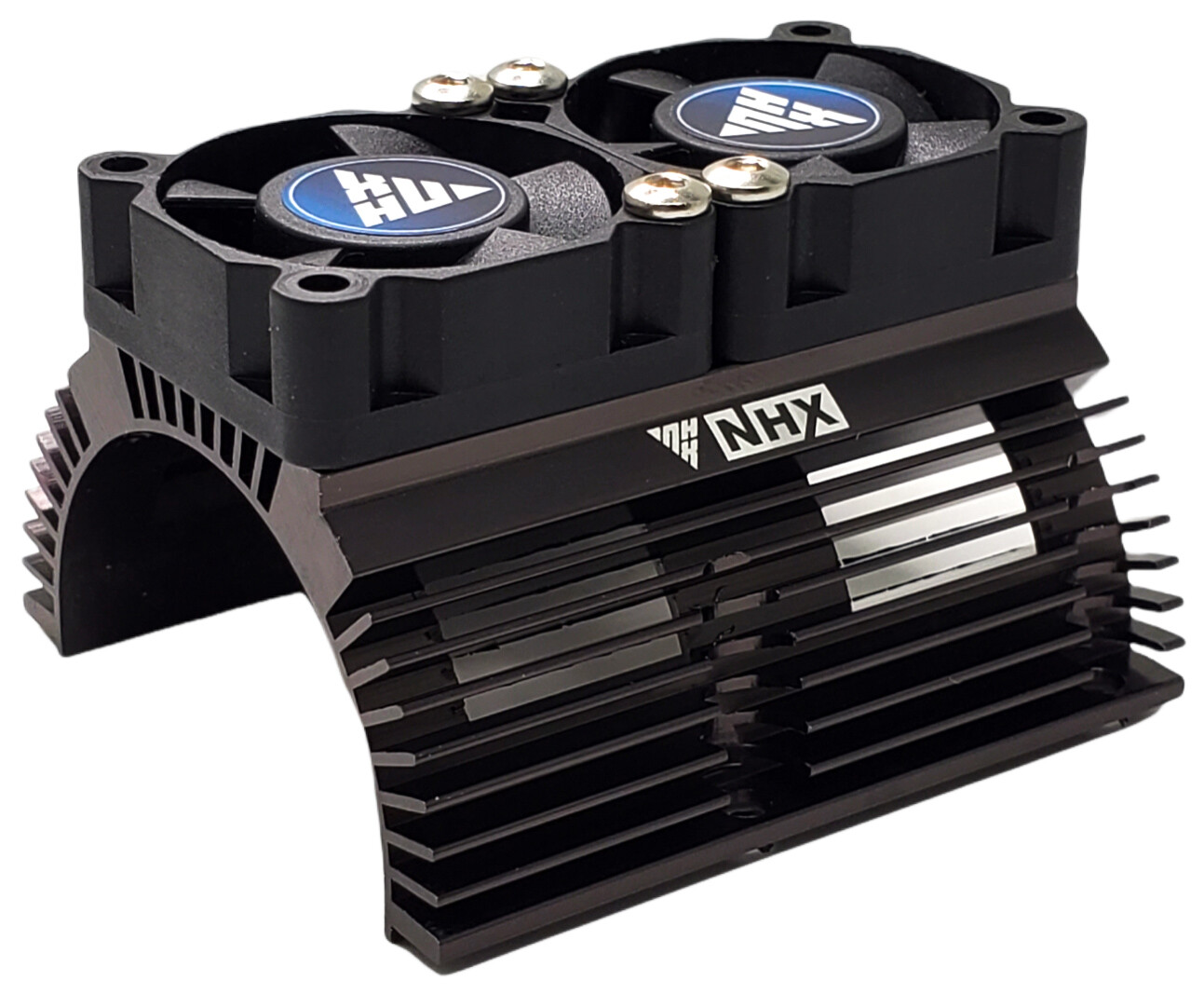 NHX RC V2 Twin High Speed Tornado 28000 RPM Cooling Fans Heatsink 1/8 Motor Gray