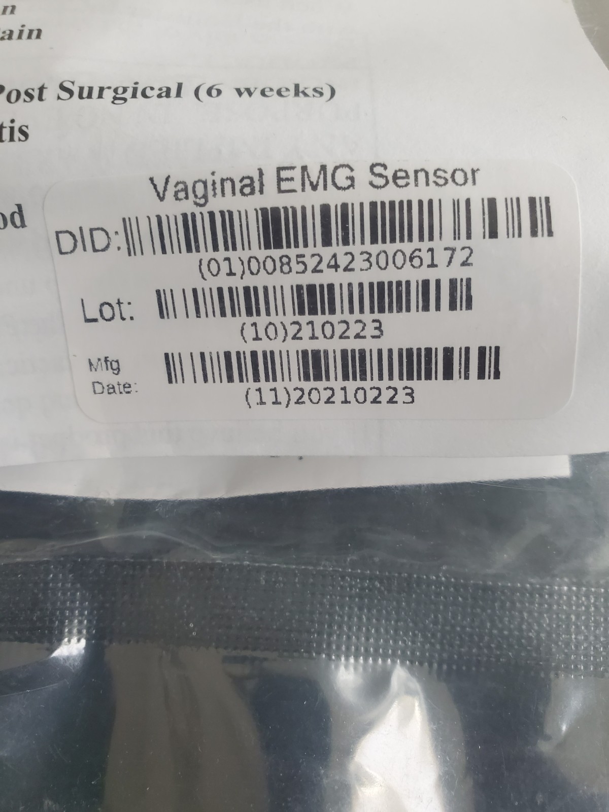 Prometheus Perry Pathway Vaginal Sensor P-6330