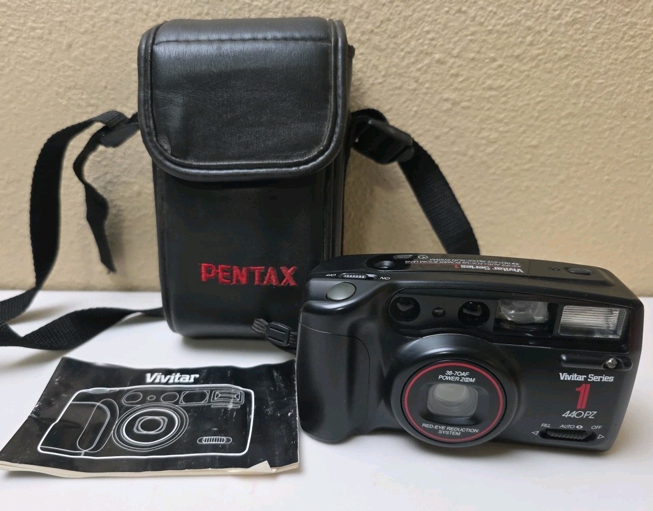 Vivitar Series 1 440PZ Point & Shoot Camera Black WORKS GREAT w/film