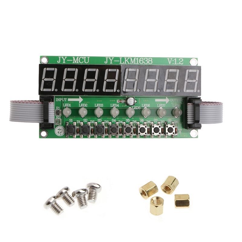 1PCS 8xDigital Tube+8x Key+8x Double Color LED Module TM1638 For AVR Arduino
