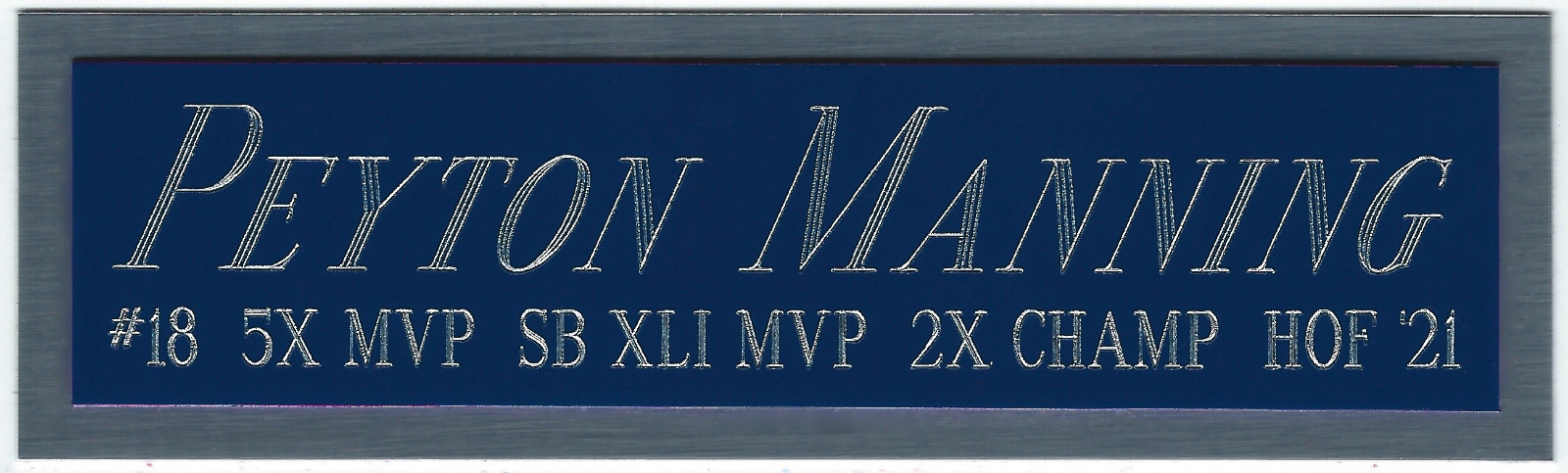 PEYTON MANNING COLTS NAMEPLATE AUTOGRAPHED SIGNED FOOTBALL-HELMET-JERSEY-PHOTO