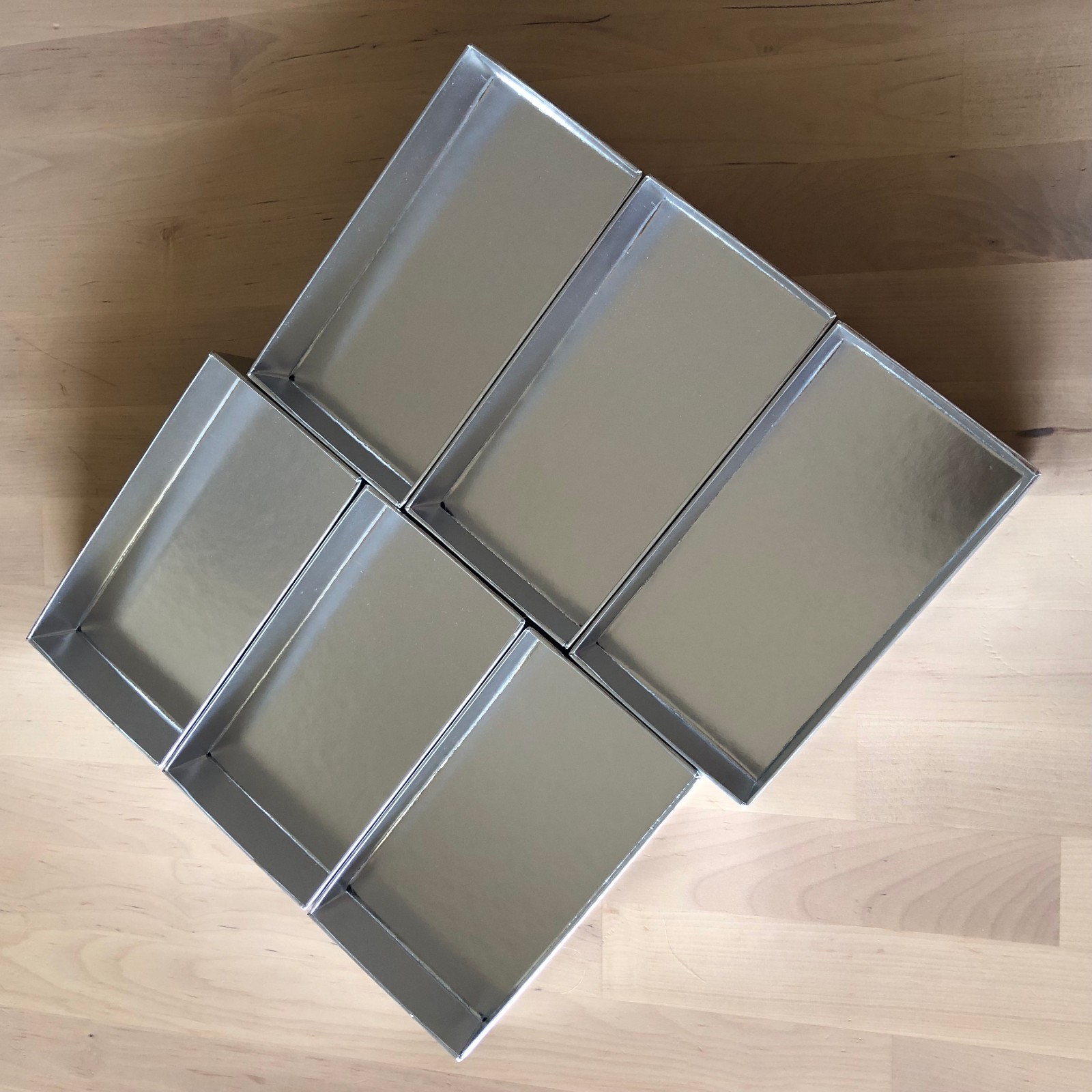 Rabanne Silver Organizing Tray - 3.25 x 6.25 - 10 pcs
