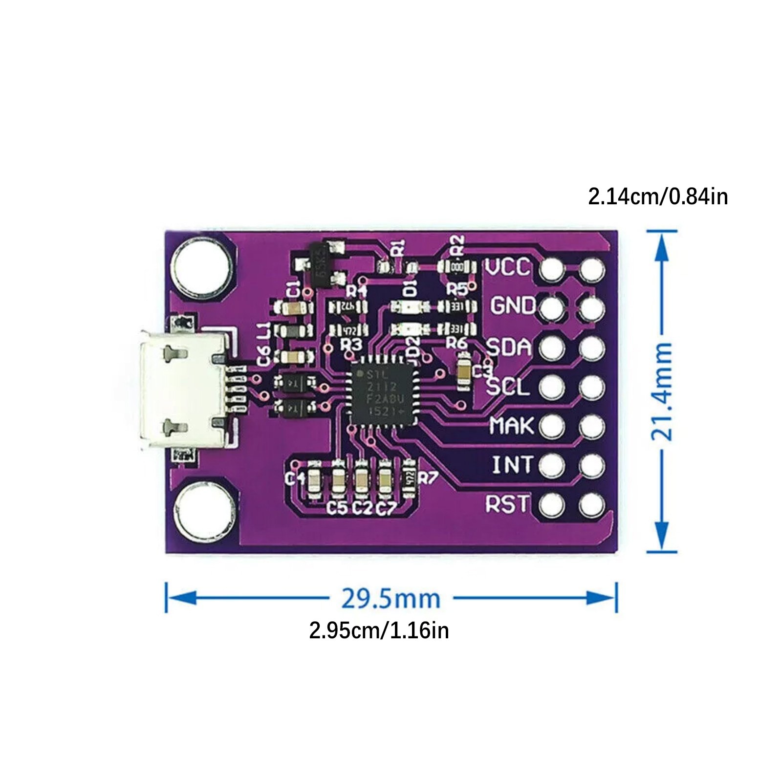 CP2112 Debug Board USB to I2C Communication Module Smbus Bridge Controller Part