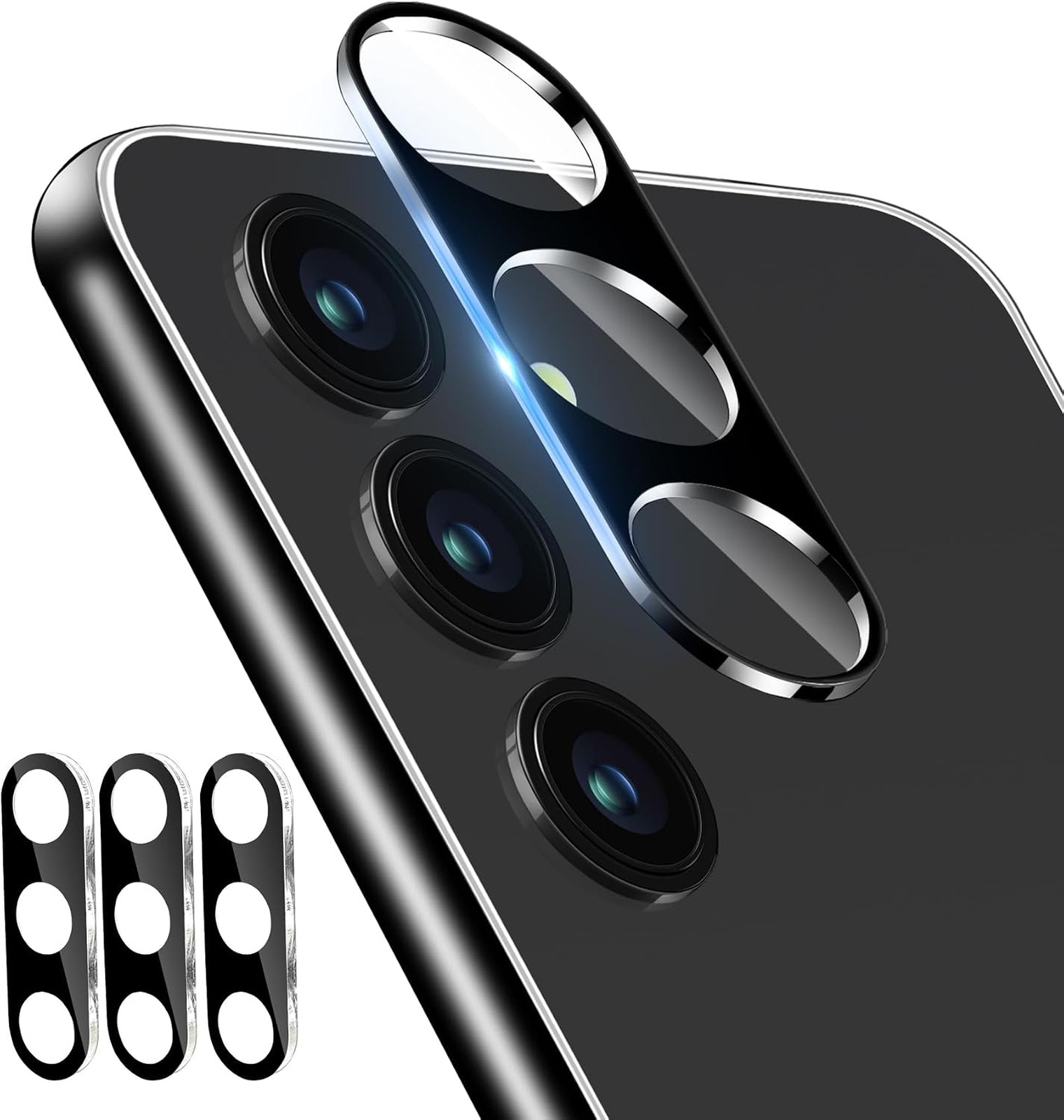 3 Pack Camera Lens Protector for Samsung Galaxy A16 Tempered Glass Ultra HD 9H