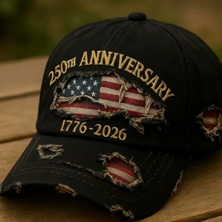 USA 250th Anniversary Eagle Baseball Cap Patriotic Hat