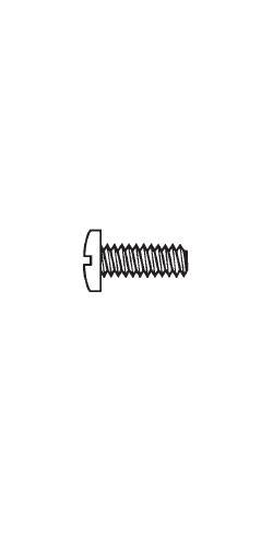 10-24 x 3/8" Binder Head Screw Slotted Nylon BLACK Fastener S11093BK