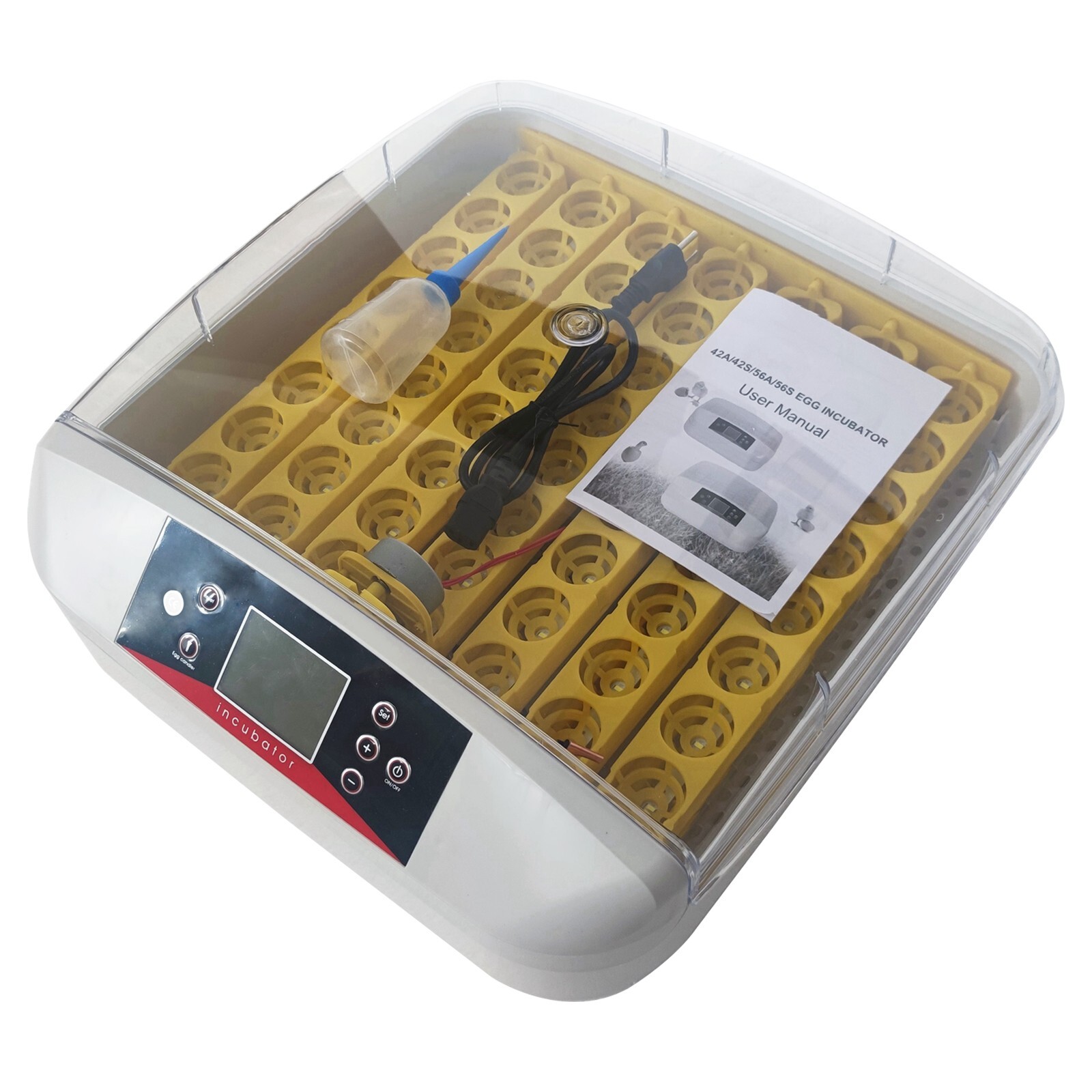 110V 80W Smart PID Incubator 56 Eggs Chick Incubator Egg Hatching Machine