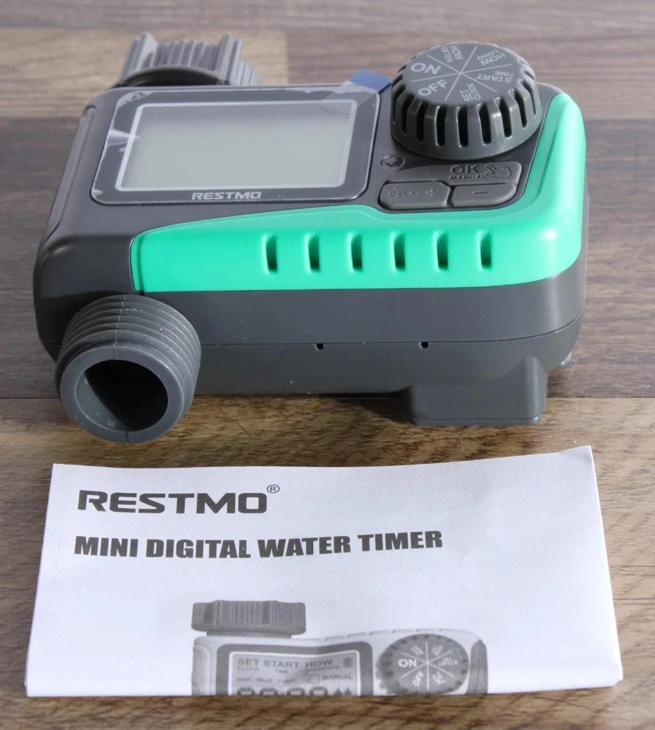 Restmo Mini Digital Water Hose Timer OHT3 Programmable Irrigation Controller