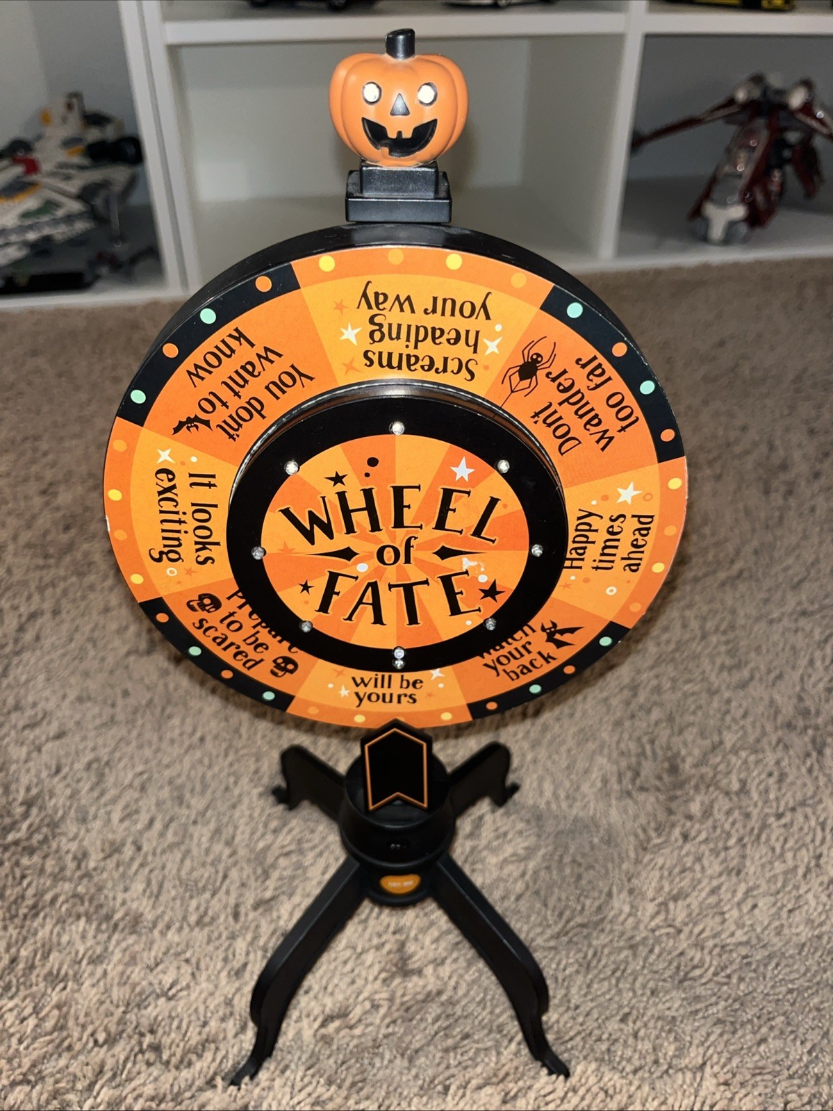 GEMMY HYDE & EEK BOUTIQUE ANIMATED LIGHTED WHEEL OF FATE MOTION ACTIVE HALLOWEEN