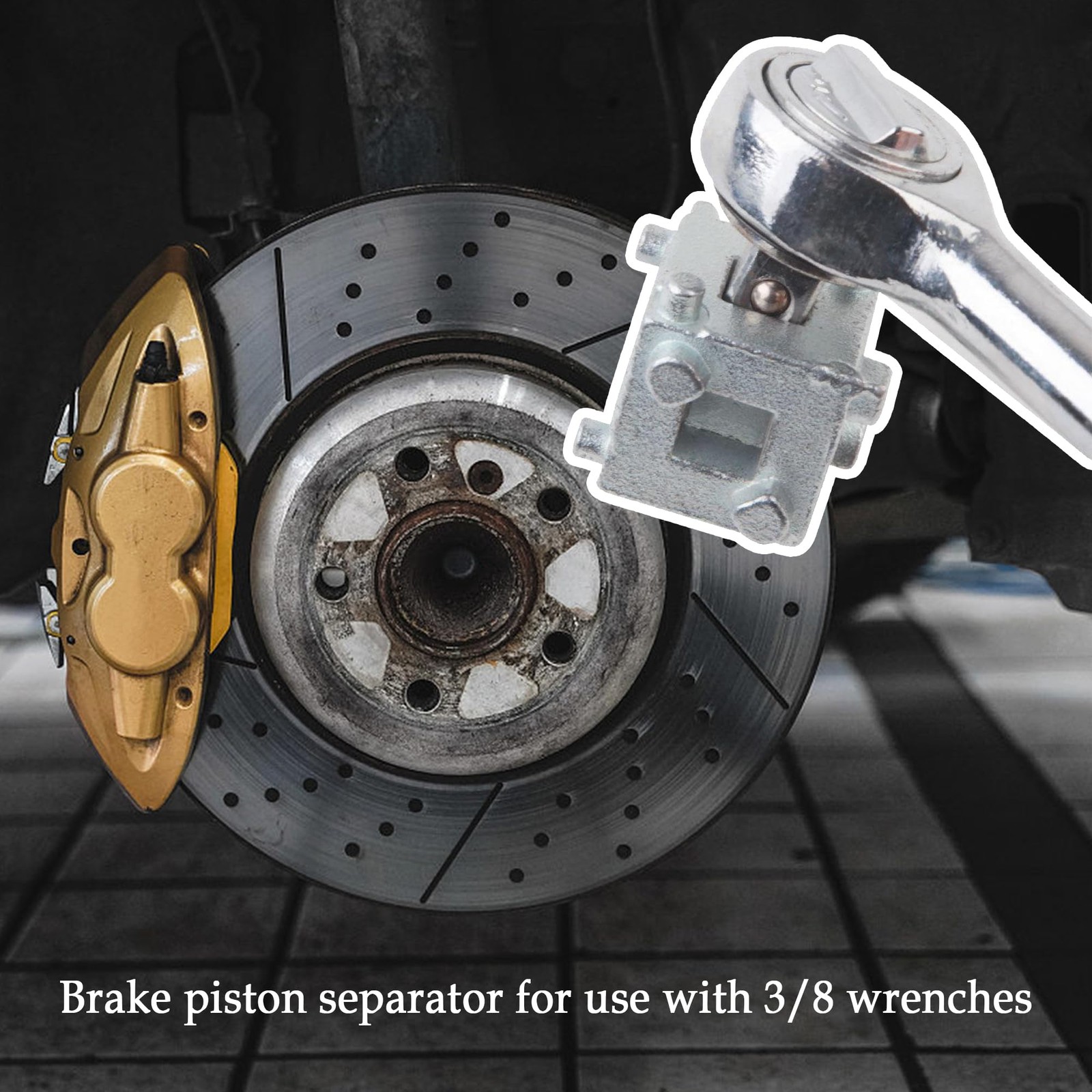 Car Cube Brake Caliper Compression Tool 1.3 Inch Pad Spreader