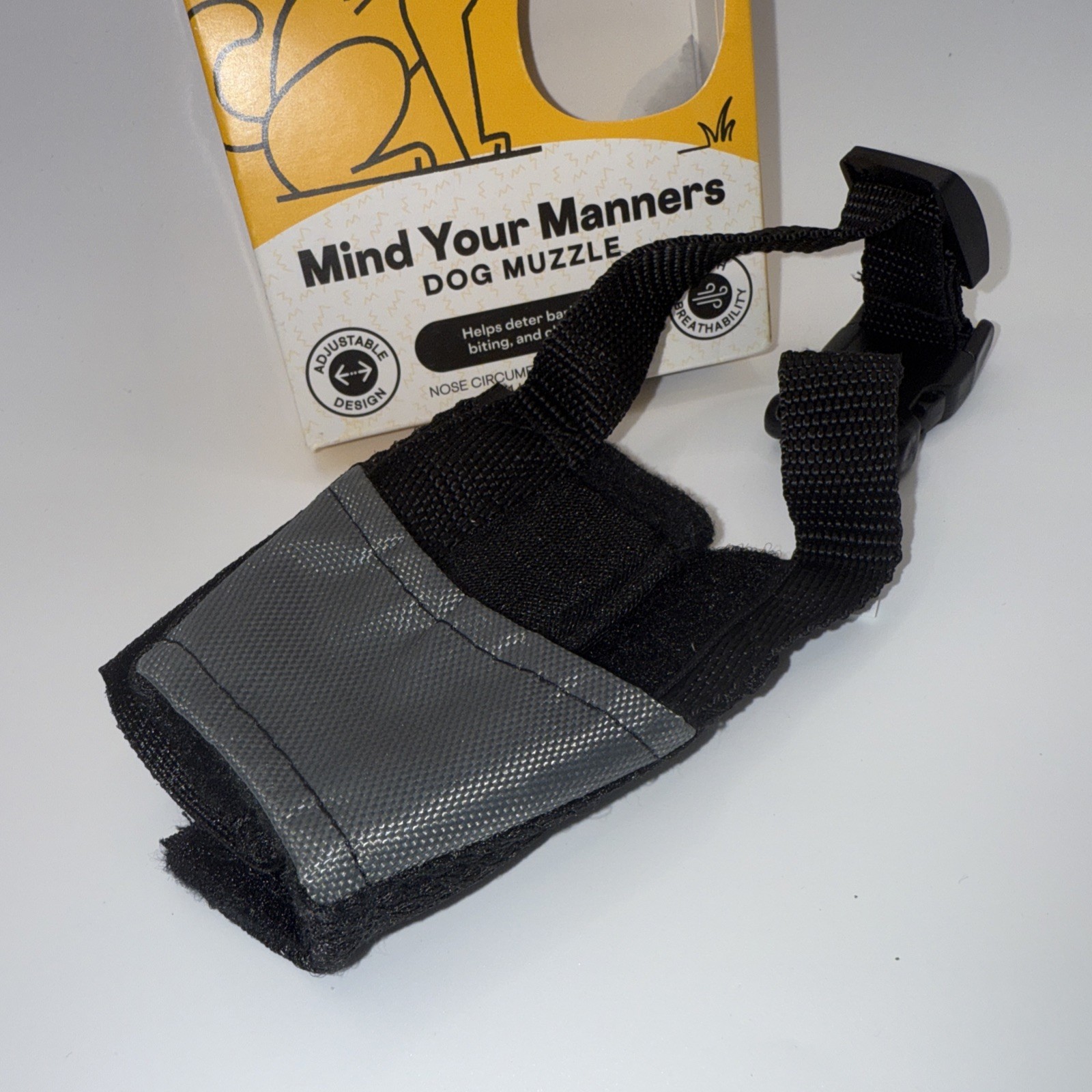 Every Yay XS Adjustable Dog Muzzle with Mesh Breathability Size XS