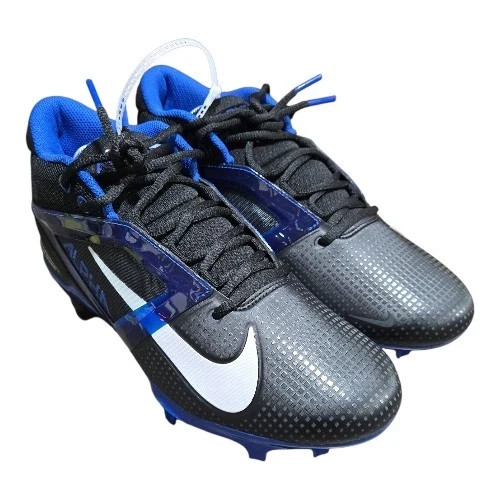 Nike Air Alpha Menace 4 Pro Football Cleats Black Blue FZ7702-001 New Size 13.5